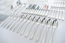 Vanstahl - Silver Plated Cutlery Canteen - 102-piece/12-pax. - Louix XVI "Perles" - Belgium, 1967-1980