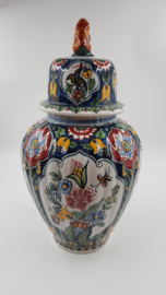 Polychrome hand-painted Vase of Makkum earthenware - Makkum, Netherlands - 1970's