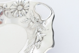 Silver Plated Art Nouveau serving basket - Wiskemann, Brussels, c. 1910