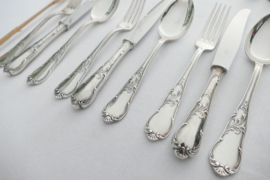Silver Plated Dinner Cutlery Set - 18-piece/6-pax. Maison Tilquin - Antwerp, 1950-1965