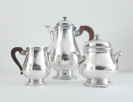 Christofle, Gallia - Silver-plated 3-piece Tea Set - France, 1935-1975