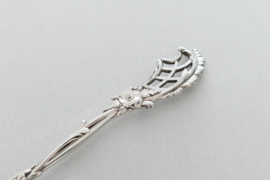 A German .800 silver openwork Rococo Hors d'ouvre spoon by C. Tewes, Dortmund - Germany, c. 1900