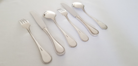 Silver plated cutlery - Pearl Motif - 6-pax./40-pieces - WMF, Germany - c. 1920's