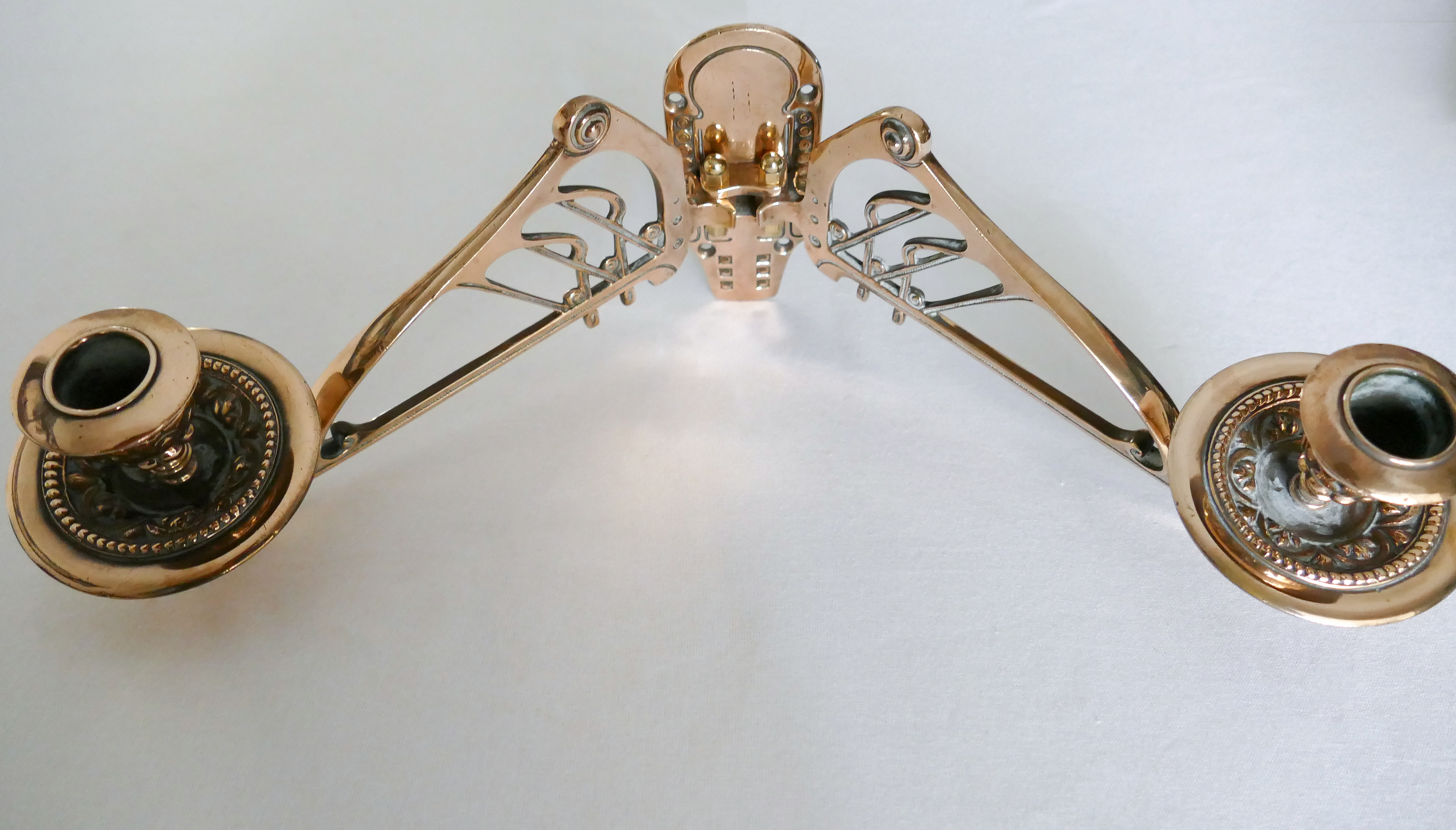 Art Nouveau Piano Candleholders
