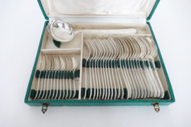 Silver Plated Art Deco Cutlery Canteen - 37-piece/12-pax.- L.C.F. (Le Couverts Francais) - Thierry series - c. 1955