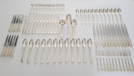 Bruno Wiskemann - Silver-plated cutlery set -12 pax/83-piece -  Chippendale series - Belgium, period 1930's-1960's