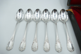 Christofle - Marly - Antieke cassette met dinerbestek - 24-delig/12-persoons - 1890-1935