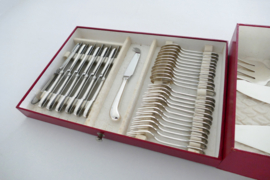 Orfevrerie Wiskemann - Silver Plated Cutlery Caneen - Empire-style - 90-piece/12-pax. - Belgium, 1924-1950