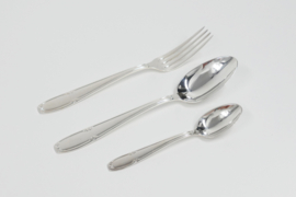 Silver Plated Cutlery Canteen - 37-piece/12-pax. -  Société Française d'Alliages de Métaux, c. 1950