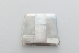 .800 Silver Art Deco cigarette Case - France, 1920-1940