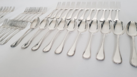 Christofle - Silver-plated set of cutlery - Perles collection - (Pearl) - 60-piece / 12-pax. - France, 1935-1983