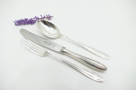 Silver Plated Dessert Cutlery - P3 Chantal - 18-piece/6-pax. - Keltum , van Kempen & Begeer