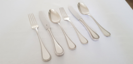 Silver plated cutlery - Pearl Motif - 6-pax./40-pieces - WMF, Germany - c. 1920's