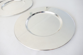 Set of 3 Silver Plated Underplates