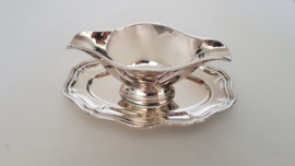 Ercuis, France - Silverplated Sauce Boat - Contours collection  - France, 1977