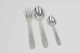 Silver Plated Cutlery Canteen - 37-piece/12-pax. -  Société Française d'Alliages de Métaux, c. 1950