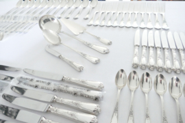 Orfevrerie Ercuis - Silver Plated Cutlery Set - N.29 Louis XV - 75-piece/12-pax. - France, c. 1980