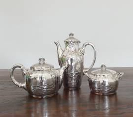 A Sycamore Art Nouveau Tea- and Coffee Service - Orfevrerie Gallia, 1904