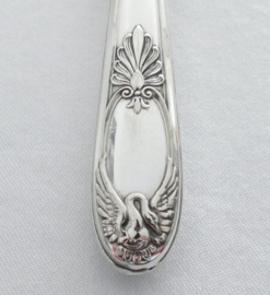 Silver Plated Empire Carving Fork - Winged Swans - France, early 20th century