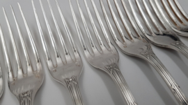 Christofle - Rubans - 8 dessert/breakfast forks