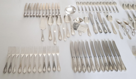Silver Plated Cutlery Set in Louis XV/Rococ-style - 90-piece/12-pax. - Jacob Knapp, Dusseldorf - 1957