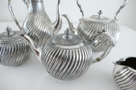 A Silver Plated 5-piece Tea- and Coffee Service by James Dixon & Sons - Sheffield, c. 1900
