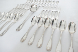 Argental, S.A. - Silver-Plated Canteen of Dinner cutlery - Coquille - 37-piece/12-pax. - France, first half 20th century