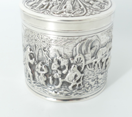 Nostalgic Old-Dutch Tea Caddy - H.Hooikaas for Douwe Egberts - the Netherlands, 1960s