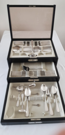 Auerhahn - Silver plated cutlery canteen- 8-pax./ 61-piece with Pearl motif