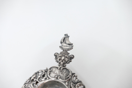 Silver Plated Dutch Tea Strainer - H.Hooikaas - 1960s