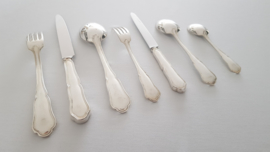 Bruno Wiskemann - Silver-plated cutlery set -12 pax/83-piece -  Chippendale series - Belgium, period 1930's-1960's