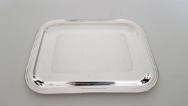 Christofle - Silver-plated Serving tray - Bagatelle - Guilloche engraved - 26x20cm