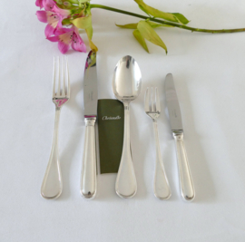 Christofle - Verzilverde bestekset - model Albi - 51-delig/10-persoons
