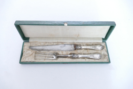 A German .800 Silver Carving Set