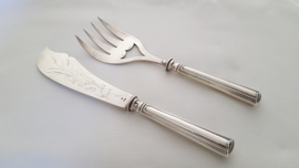 A pair of antique fish servers - Charles Christofle, c. 1860
