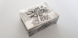 Silver Plated Sigar Box - Old-Dutch scene