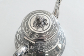A Japonesque Silverplated Coffee pot - Mappin Brothers, London c. 1860