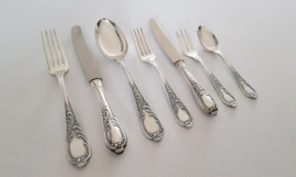 Silver Plated Cutlery Canteen - 84-piece/12-pax. - Louis XV/Rococo - Solingen, Germany c.1930's-1950's