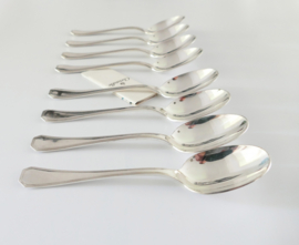 Christofle - America - Set of 8 silver plated Dinner spoons