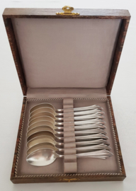 WMF - Een set van 10 Art Deco Theelepels - Waaierpatroon