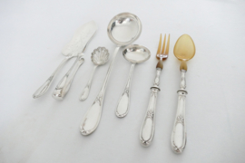 Ercuis - Antique Silver Plated Cutlery Canteen - Lauriers collection - 115-piece/12-pax. - France, 1911-1920