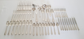 Auerhahn - Silver plated cutlery canteen- 8-pax./ 61-piece with Pearl motif