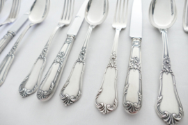 Orfevrerie Bruno Wiskemann - Silver Plated Cutlery set - Régence - 36-piece/12-pax. - Belgium, c. 1960