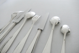 Silver Plated Art Deco Cutlery Canteen - 87-piece/12-pax. - Société Française d'Alliage de Métaux (S.F.A.M.) - France, 1926-1940