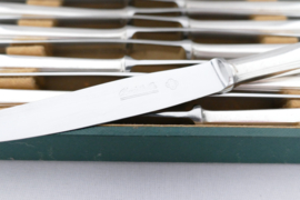 Christofle - Boreal - Cassette met 12 Dessertmessen - ontwerp Luc Lanel