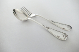 Orfevrerie Ercuis - Silver Plated Art Nouveau Cutlery Canteen - 25-piece/12-pax. - France, c. 1900