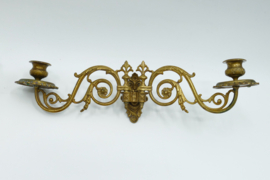 Een paar vergulde Napoleon III pianokandelaars - Frankrijk, c. 1870