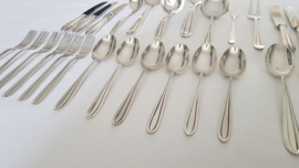 Silver plated cutlery in pattern P3 - Keltum, v. Kempen & Begeer - 6 pax./40-pieces - Netherlands, c. 1950