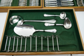Wiskemann, Brussels - Silver Plated Cutlery Canteen - "No. 3 Contours" - 110-piece/12-pax. - Belgium, 1930-1960