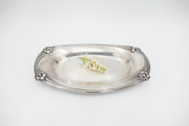 Silver Plated Serving Dish - Rogers Bros 1847 - "Daffodil" - United States, c. 1950